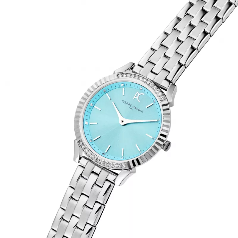 Pierre Cardin Moteriškas Laikrodis CPI.2588 32mm Rožinis Auksas Nerūdijantis Plienas Tinklelis