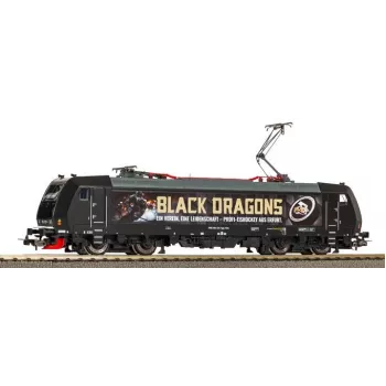 PIKO 57877 H0 elektrinis lokomotyvas 185 329 Black Dragons VI