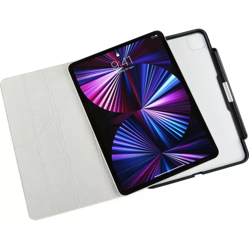 Pipetto Origami No3 Pencil Case, skirta iPad Pro 11 (1st/2nd/3rd/4th Gen), juoda