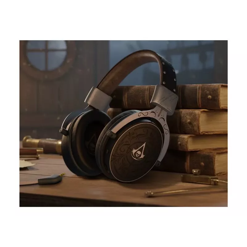 PIXMINDS LEXIP Black Flag Resynced Tatoo belaidės žaidimų ausinės (2.4GHz / Bluetooth 5.0, 50mm tvarkyklės, 25h baterija) | Kur.lt