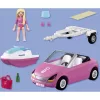 Playmobil 72123 Barbie kabrioletas – rožinis automobilis žaislas