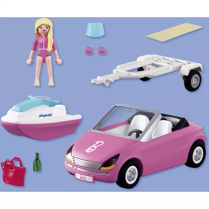 Playmobil 72123 Barbie kabrioletas – rožinis automobilis žaislas