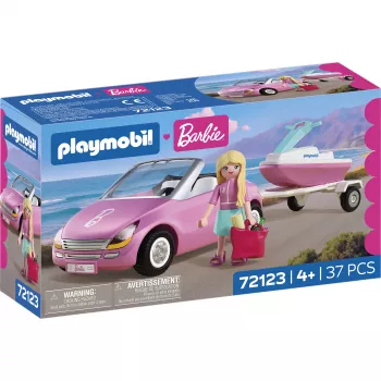Playmobil 72123 Barbie kabrioletas – rožinis automobilis žaislas