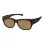Polaroid Ancillaries PLD9004SMQU Unisex akiniai su poliarizuotais rudais lęšiais, Havana/Tortoise rėmeliu