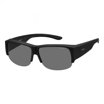 Polaroid Ancillaries PLD9007SDL5 Unisex Akiniai – Juodas Rėmas, Pilki Poliarizuoti Lęšiai