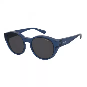 Polaroid Ancillaries PLD9017SPJP Unisex Square Pilot Akiniai – Juodas Rėmas, Pilki Poliarizuoti Stiklai