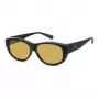 Polaroid Ancillaries PLD9020S71C Unisex Sunglasses - Juodas Rėmas, Pilki Poliarizuoti Lęšiai