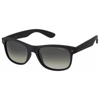 POLAROID PLD1015SDL5LB Vyrų poliarizuoti akiniai nuo saulės – matinis juodas rėmelis, pilki lęšiai, 53 mm