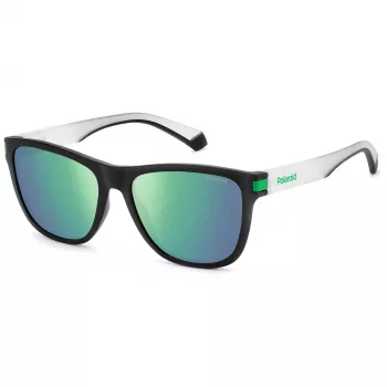 POLAROID PLD2138S3OL Unisex Rectangular Sunglasses - Havana Frame, Brown Polarized Lens