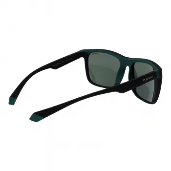 POLAROID PLD2141S563OL Unisex Sunglasses - Havana Frame, Green Polarized Lenses, 57mm