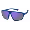POLAROID PLD2142S802 Unisex akiniai su Havana rėmeliu ir pilkais polarizuotais lęšiais 61mm
