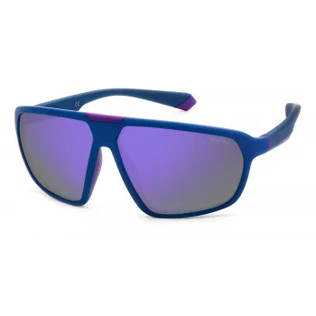 POLAROID PLD2142S802 Unisex akiniai su Havana rėmeliu ir pilkais polarizuotais lęšiais 61mm