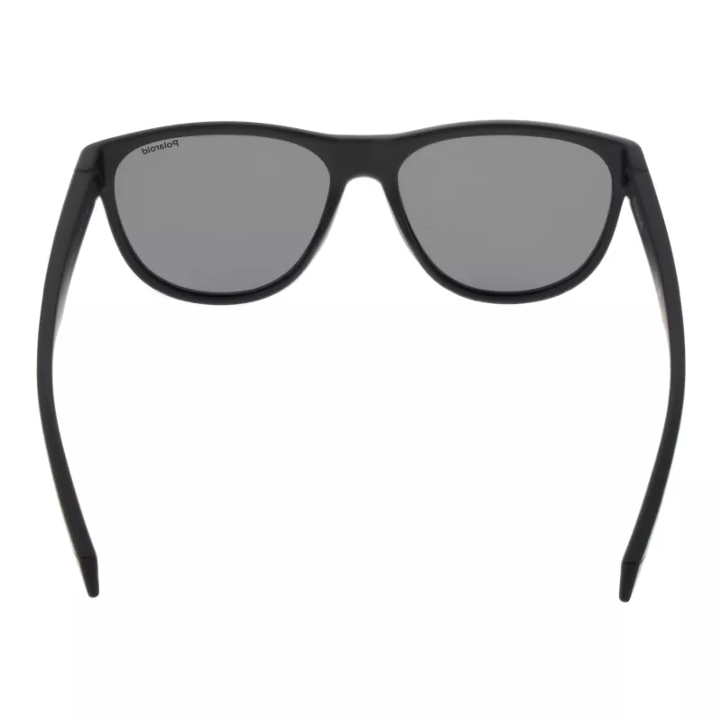 Polaroid PLD2156S56003 Unisex Rectangular Sunglasses - Juodas rėmas, pilki poliarizuoti TAC lęšiai, UV400 apsauga