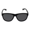 Polaroid PLD2156S56003 Unisex Rectangular Sunglasses - Juodas rėmas, pilki poliarizuoti TAC lęšiai, UV400 apsauga