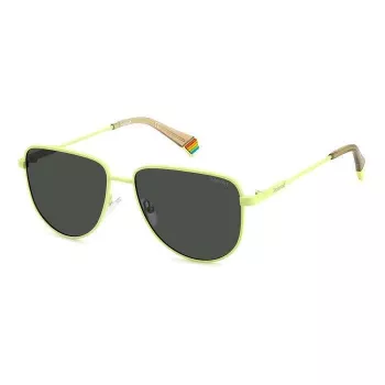 Polaroid PLD6196SX4ANF Unisex Akiniai Nuo Saulės – Juodas Kvadratinis Rėmas su Pilkais Poliarizuotais TAC Lęšiais 56/18/145 mm
