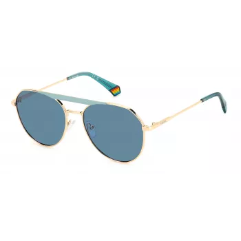 Polaroid PLD6211SXPEF Unisex akiniai su rudu Havana rėmeliu ir rudais poliarizuotais lęšiais, 57 mm