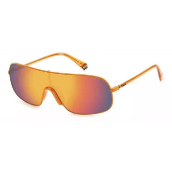 POLAROID PLD6222SL7Q Unisex akiniai – Havana rėmelis, žali poliarizuoti lęšiai, 57 mm