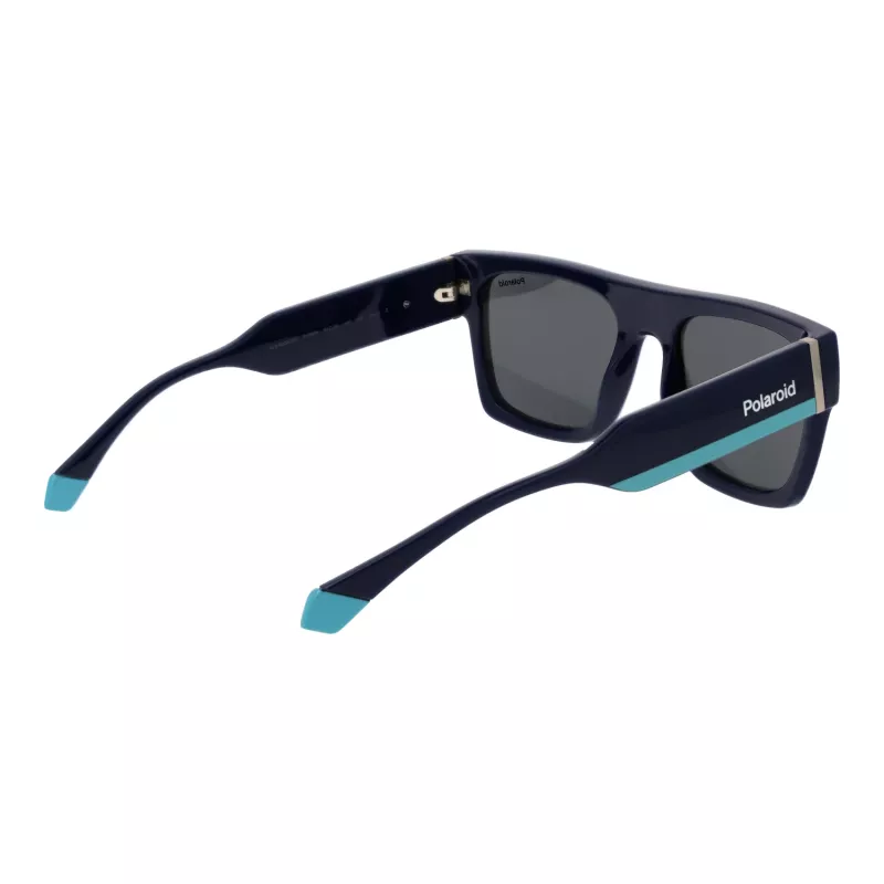 Polaroid PLD6224SX54PJ Unisex Akiniai - Juodas Rėmelis, Pilki Poliarizuoti Lęšiai 54mm