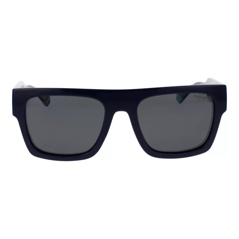 Polaroid PLD6224SX54PJ Unisex Akiniai - Juodas Rėmelis, Pilki Poliarizuoti Lęšiai 54mm