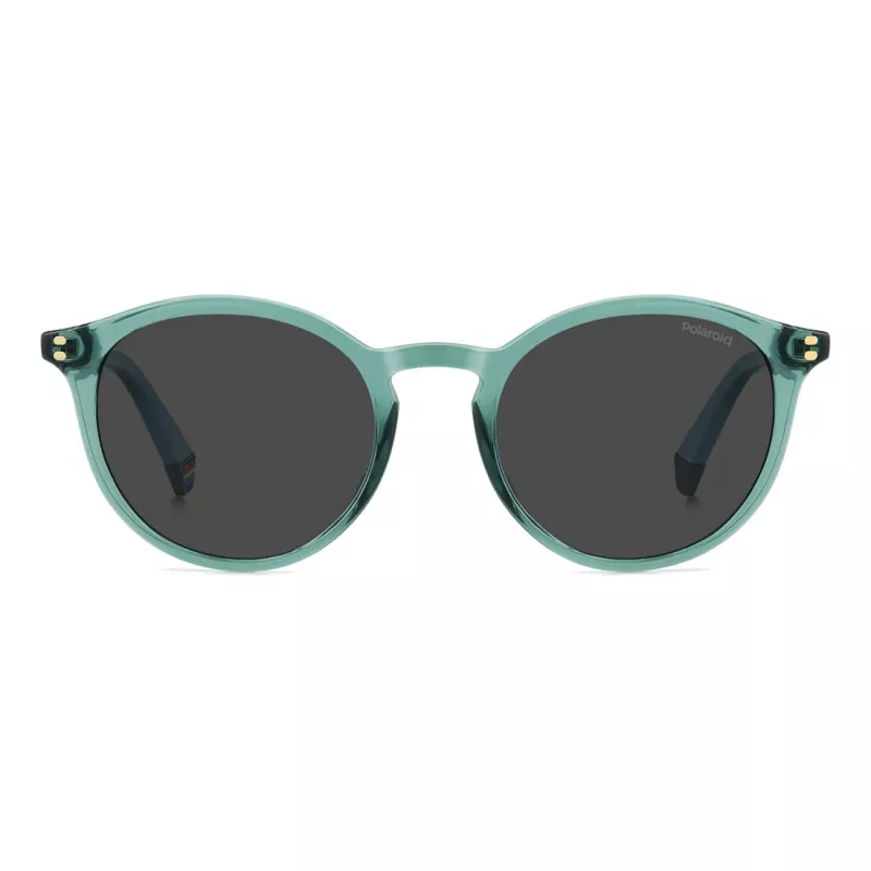 Polaroid PLD6233S1ED Unisex Sunglasses - Juodas Rėmelis, Pilki Poliarizuoti Lęšiai