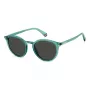 Polaroid PLD6233S1ED Unisex Sunglasses - Juodas Rėmelis, Pilki Poliarizuoti Lęšiai