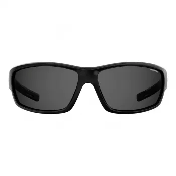 POLAROID PLD7029S807 Unisex Sportiniai Akiniai Nuo Saulės – Poliarizuoti Pilki Lęšiai, Juodas Rėmelis