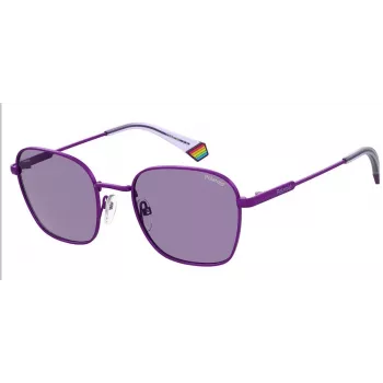 POLAROID Unisex PLD6170SB3V Akiniai - Matinis Juodas Rėmelis, Pilki Poliarizuoti Lęšiai, 53mm