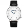 Vyriškas rankinis laikrodis Police PL.15923JS-04 42mm, nerūdijančio plieno korpusas, mėlynas ciferblatas, ruda odinis dirželis