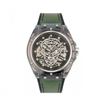 Vyriškas laikrodis Police PEWGR1592406 44mm nerūdijančio plieno korpusas, odinis dirželis, analoginis kvarcinis