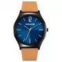 Vyriškas laikrodis Police PL15918JSB03 44mm plieninis su odiniu dirželiu juodas