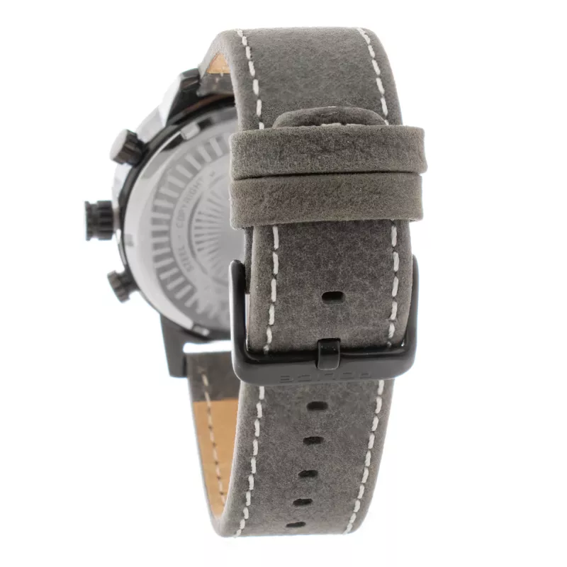 POLICE Vyrų laikrodis R1451281001 Adder Collection 46 mm nerūdijančio plieno korpusas juodas odinis dirželis analoginis kvarcinis