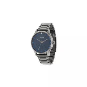 Vyriškas laikrodis Police R1453282003 44mm plieninis korpusas, juodas ciferblatas, odinis dirželis, kvarcinis, analoginis