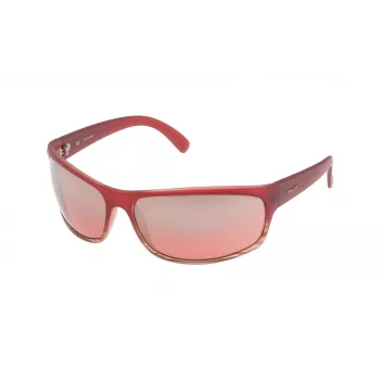 POLICE S186371ACNX Unisex Aviator akiniai - juodas acetatinis rėmelis, pilki polikarbonatiniai lęšiai, 71 mm lęšio plotis