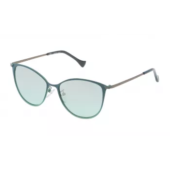 POLICE SPL19054KB1X Moteriški Akiniai nuo Saulės – Juodas Acetato Rėmas, Pilki Polikarbonato Lęšiai, UV400 Apsauga, 54 mm