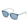 POLICE SPL58354M20P Unisex akiniai – juodas acetatinis rėmelis, pilki poliarizuoti lęšiai, 54 mm