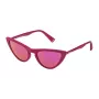 POLICE SPL9026QWK Moteriški drugelio formos akiniai nuo saulės – acetatinis rėmelis, UV400 apsauga, 54 mm lęšiai