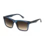 POLICE SPLN35M550955 Vyriški akiniai nuo saulės Havana acetato rėmeliu, rudi lęšiai 55/19/145 mm