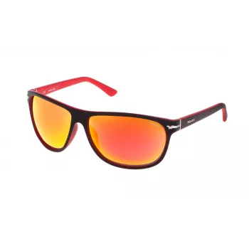 POLICE Unisex S1958M64NVBR Pilot Aviator akiniai, tamsiai mėlyni/rudi, 64 mm