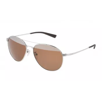 POLICE Unisex S8953V57579X Pilot Aviator akiniai 57/15/145 mm juodi šratinio metalo spalvos