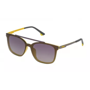 POLICE Unisex SPL528990GBF Pilot Akiniai – Matinis Juodas Rėmas, Pilki Lęšiai, UV400