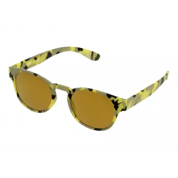 POLICE Unisex akiniai nuo saulės S194549GE9G Havana acetatinis kvadratinis rėmelis rudi gradientiniai lęšiai 49/21/140 mm