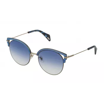 POLICE moteriški katės akies akiniai nuo saulės SPL739548FFB Havana Tortoise Brown Gradient 54mm