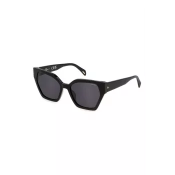 POLICE Moteriški katinuko formos akiniai nuo saulės SPLL34M550700 Havana Brown Gradient 55/18/140 mm