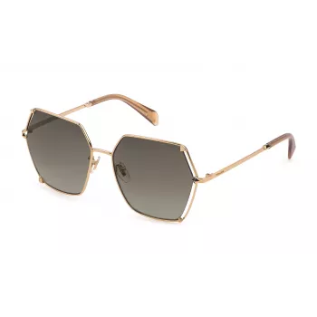 POLICE Women's SPLD31-560300 Akiniai Nuo Saulės – Juodas Acetato Rėmelis, Pilki Polikarbonato Lęšiai, UV400 Apsauga