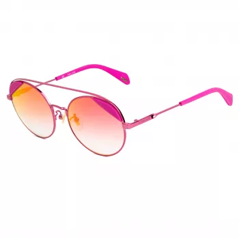 POLICE moteriški akiniai nuo saulės SPLA94548RFX Havana acetatas rudi gradientiniai lęšiai 54 mm