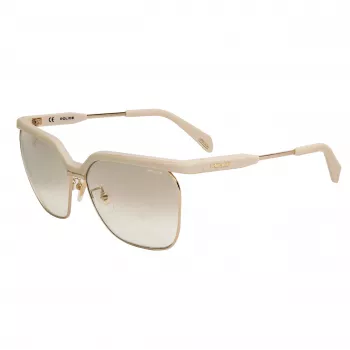 POLICE Moteriški Akiniai Nuo Saulės SPLA9662GL4G Havana Acetate Cat Eye Brown Gradient UV400