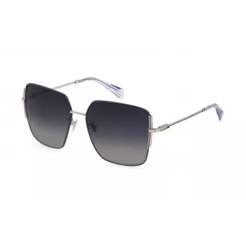 POLICE moteriški akiniai nuo saulės SPLF34-570E59 Havana/rudi Butterfly Cat-Eye 57mm