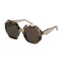 POLICE Moteriški Akiniai Nuo Saulės SPLM10M540AM5 Havana Acetatas Rudi Gradientiniai 54mm
