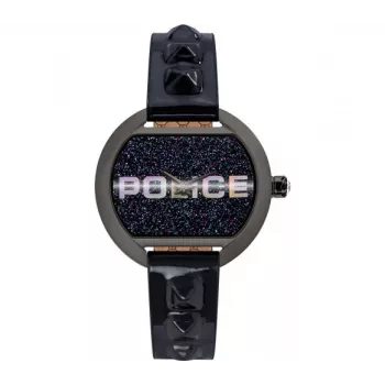 Moterų laikrodis Police PL16070BSU03P 36mm mėlynas ciferblatas mėlynas odinis dirželis