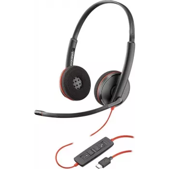Poly Blackwire C3220 USB-C Single Headset – 3200 Series – On-Ear – Wired – USB-C – Noise Isolating (209749-22)